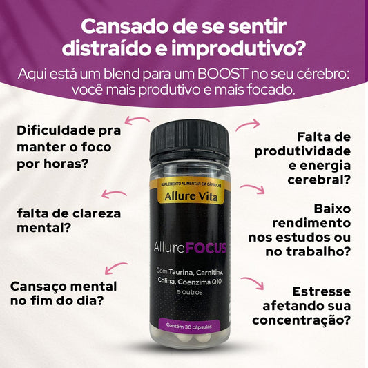 Memória e Concentração AllureFocus - Allure Vita®